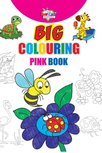 Big Colouring Pink Book for 5 to 9 years old | Kids Fun Activity and Colouring Book for Children -0