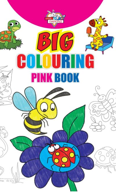 Big Colouring Pink Book for 5 to 9 years old | Kids Fun Activity and Colouring Book for Children -0