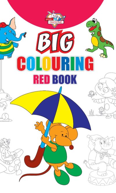 Big Colouring Red Book for 5 to 9 years old | Kids Fun Activity and Colouring Book for Children-0