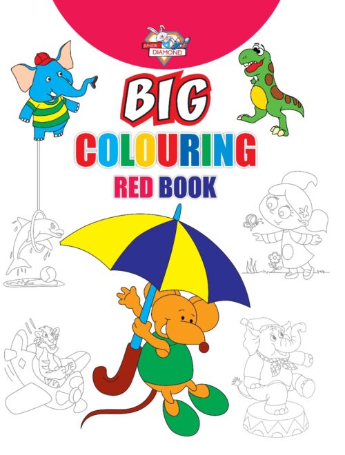 Big Colouring Red Book For 5 To 9 Years Old | Kids Fun Activity And Colouring Book For Children-0