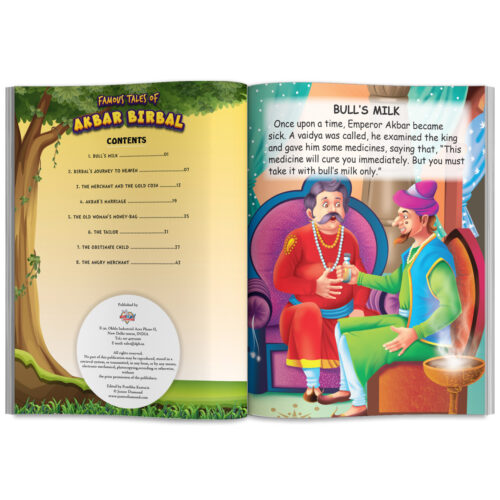 Famous Tales Of Akbar Birbal : Story Book For Kids|English Short Stories With Colourful Pictures-12327