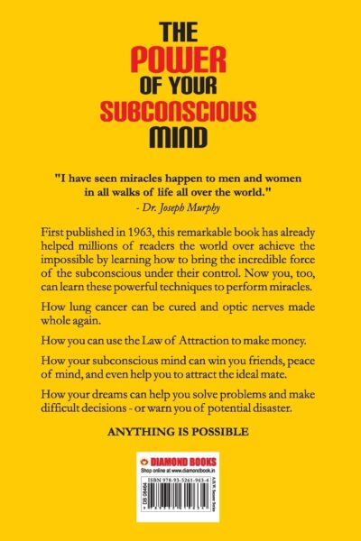 The Power Of Your Subconscious Mind- back cover