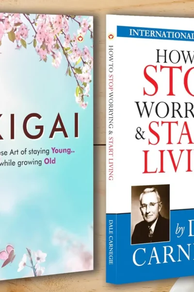 Best Motivational Books In English - Ikigai + How to Stop Worrying & Start Living-0