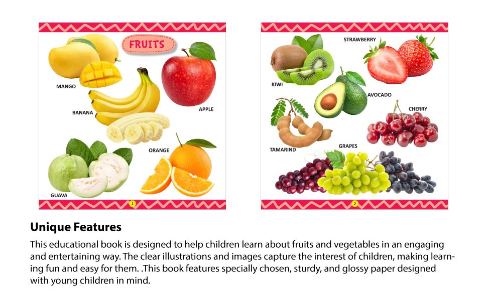 Fruits And Vegetables Book