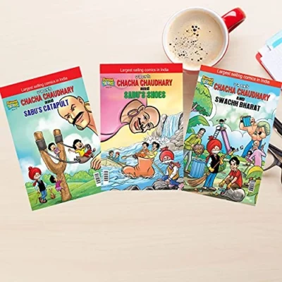 Chacha Chaudhary Comics in English ( Set of 5 Books-0