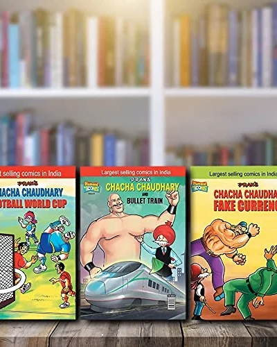 Chacha Chaudhary Comics in English (Set of 5 Books)-0