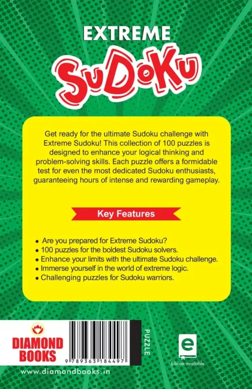 Extreme Sudoku Book : 100 Ultimate Challenges With Solutions|Brain Games |Fun Puzzles - Image 2