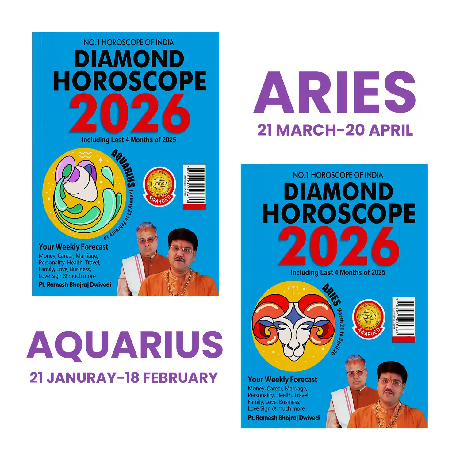Horoscope 2026 : Sun Sign Book of Aquarius + Aries-0