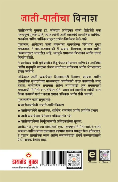 Jaat-Paat Ka Vinash In Marathi (जाती-पातीचा विनाश) Marathi Translation Of Annihilation Of Caste By B.r. Ambedkar-2