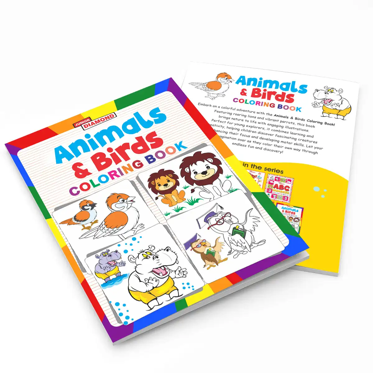 Animals And Birds Colouring Book - Fun Colouring Activity Book for Preschool Kids and Toddlers | Best Painting and Coloring Book-4