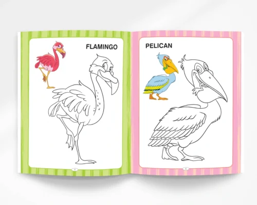 Animals And Birds Colouring Book - Fun Colouring Activity Book For Preschool Kids And Toddlers | Best Painting And Coloring Book-6