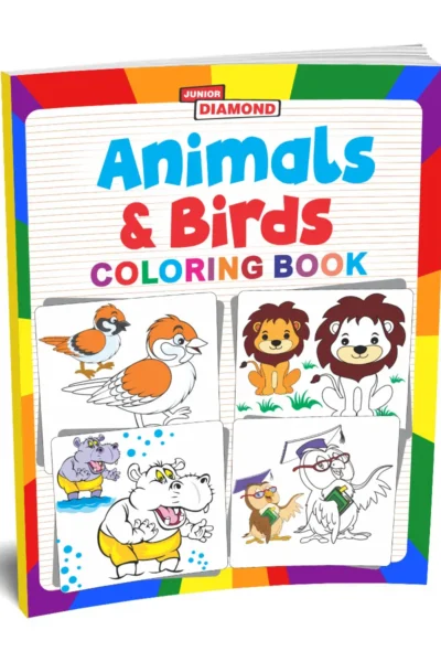 Animals And Birds Colouring Book - Fun Colouring Activity Book for Preschool Kids and Toddlers | Best Painting and Coloring Book-1