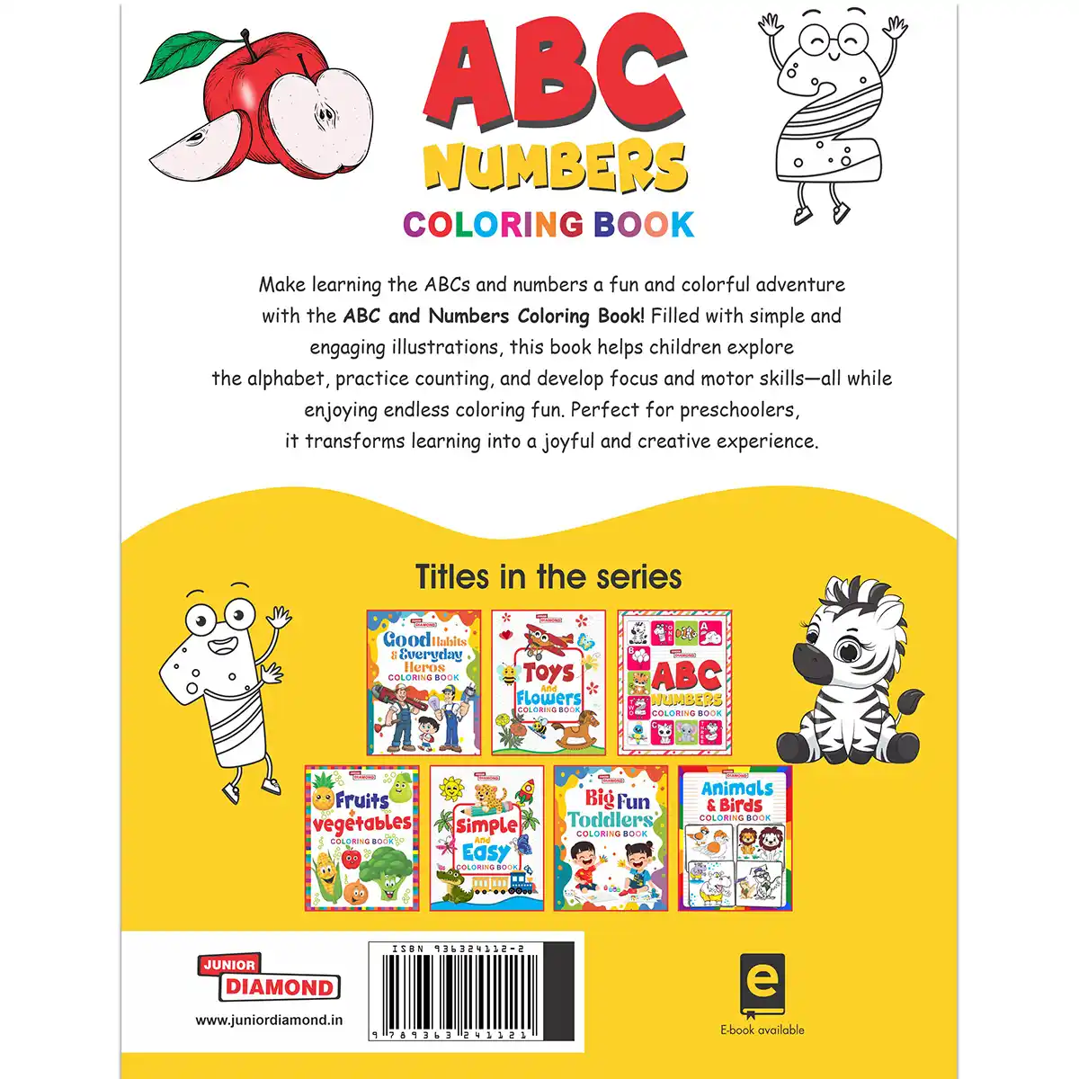 ABC And Numbers Colouring Book - Colourful and Fun Activities for Kids |Colouring Book for Early Learners-5