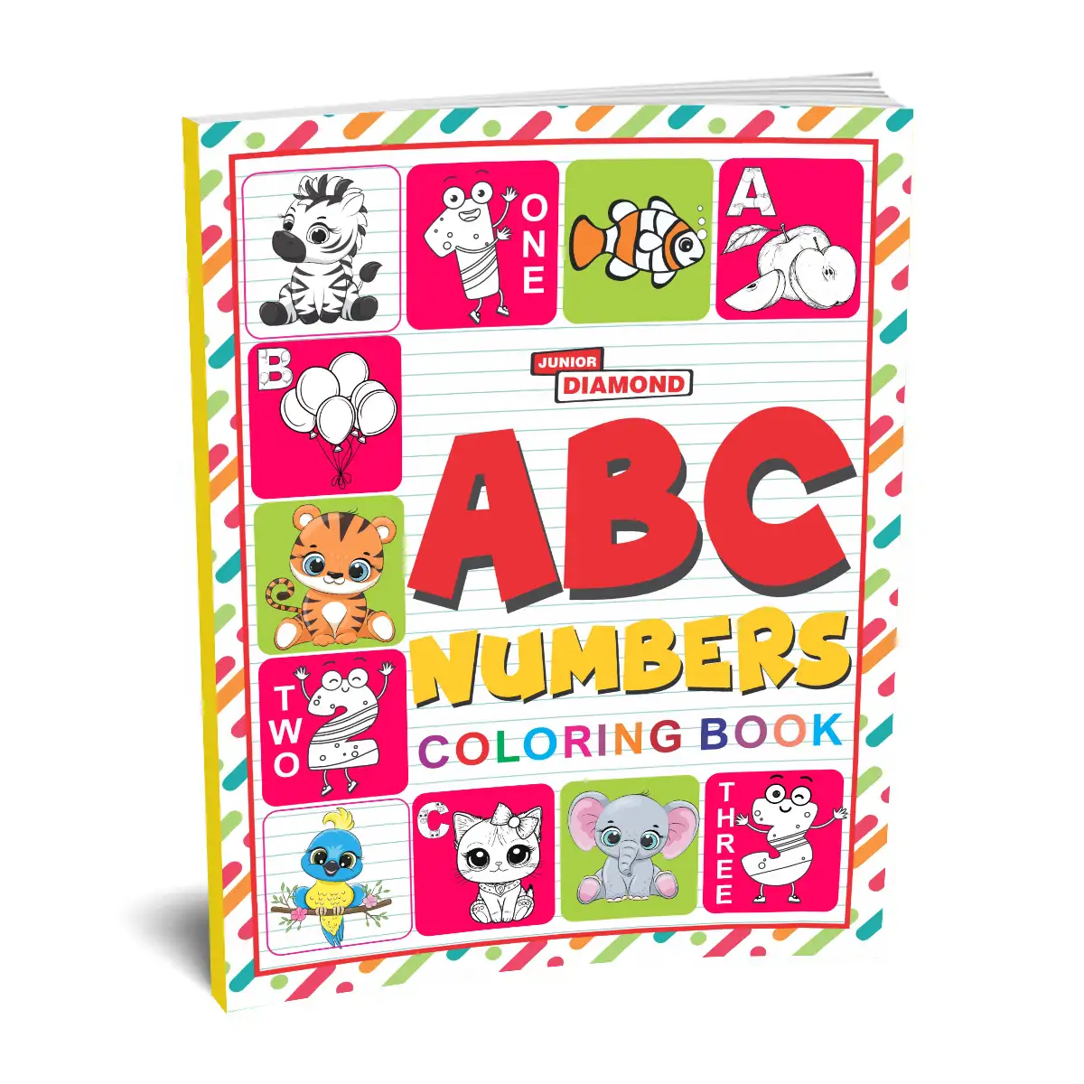 Abc And Numbers Colouring Book - Colourful And Fun Activities For Kids |Colouring Book For Early Learners-1