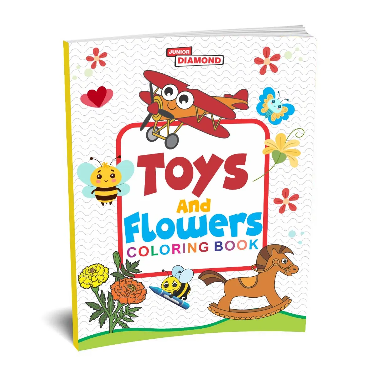 Toys And Flowers Colouring Book - Magical Colouring Book for Kids |Preschool Activity Book -1