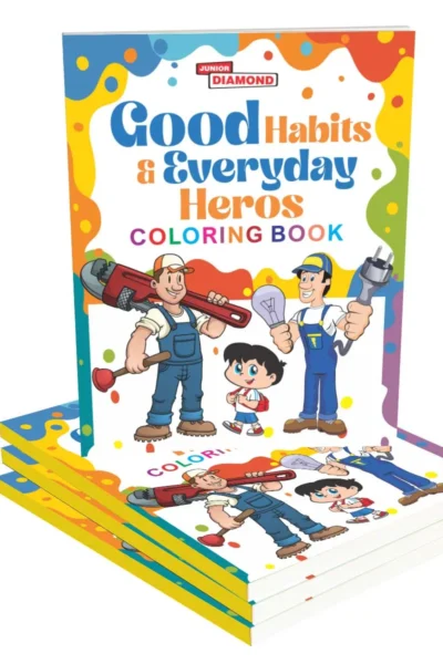 Good Habits & Everyday Heros Coloring Book - Creative Activity Colouring Book for Children |Best Painting and Coloring Book for Kids-2