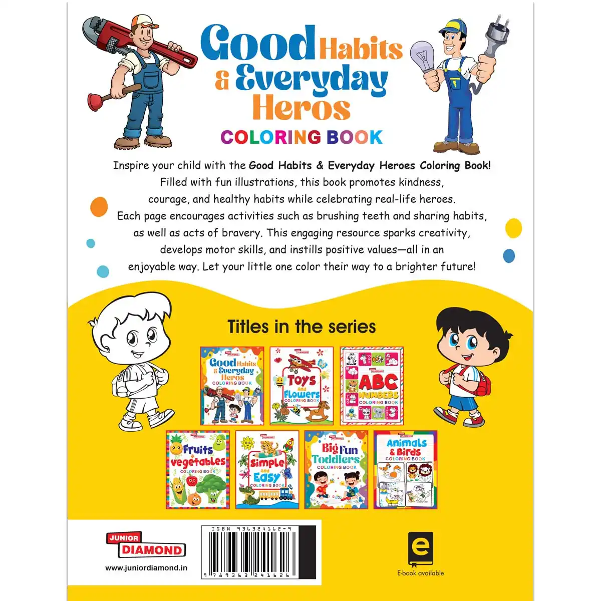 Good Habits & Everyday Heros Coloring Book - Creative Activity Colouring Book for Children |Best Painting and Coloring Book for Kids-5