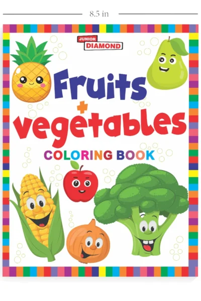 Fruits And Vegetables Colouring Book- Fun Learning Colouring Book for Kids | Colouring Book for Early Learners and Preschool-2