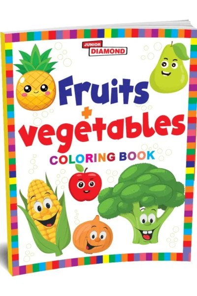 Fruits And Vegetables Colouring Book- Fun Learning Colouring Book for Kids | Colouring Book for Early Learners and Preschool-1