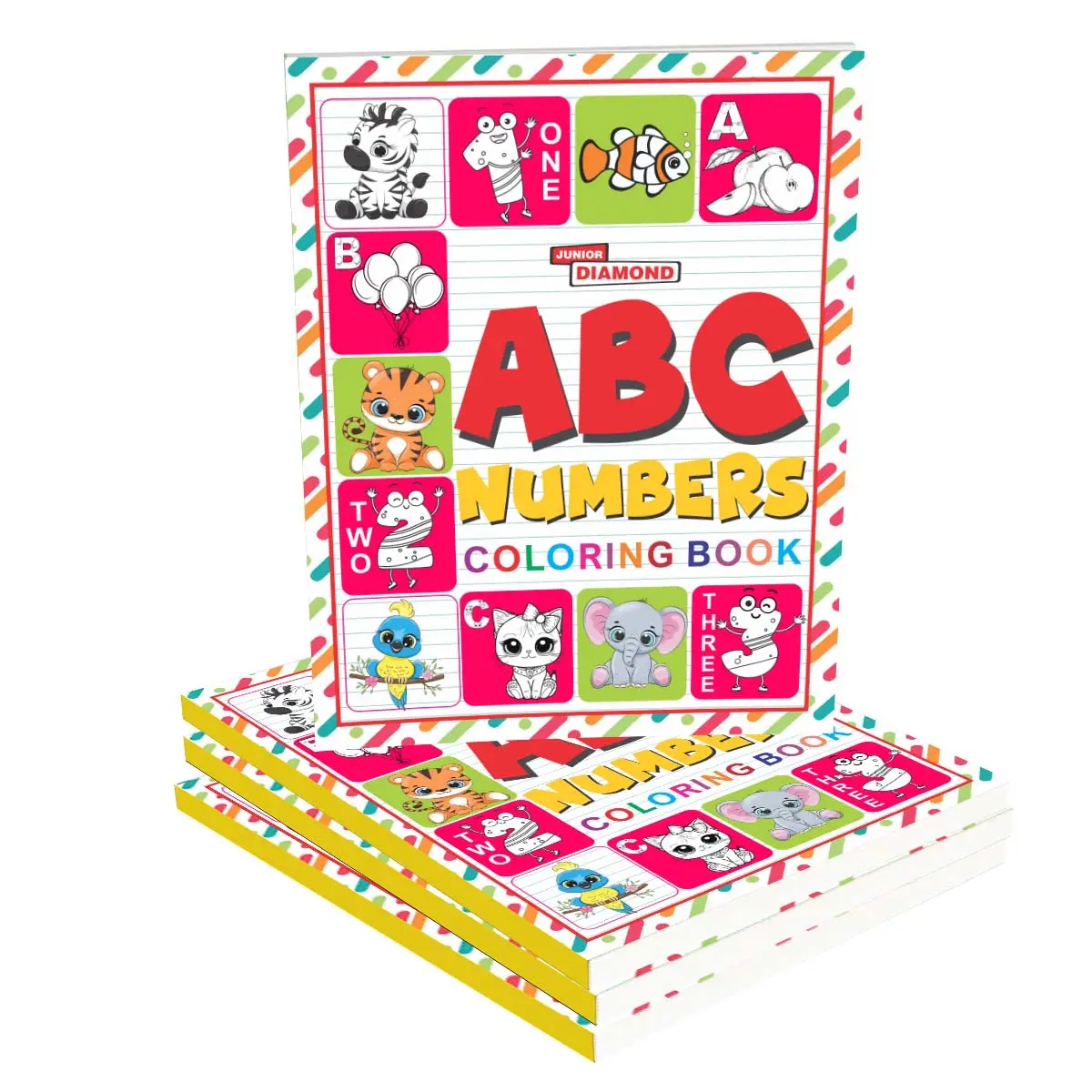 ABC And Numbers Colouring Book - Colourful and Fun Activities for Kids |Colouring Book for Early Learners-2