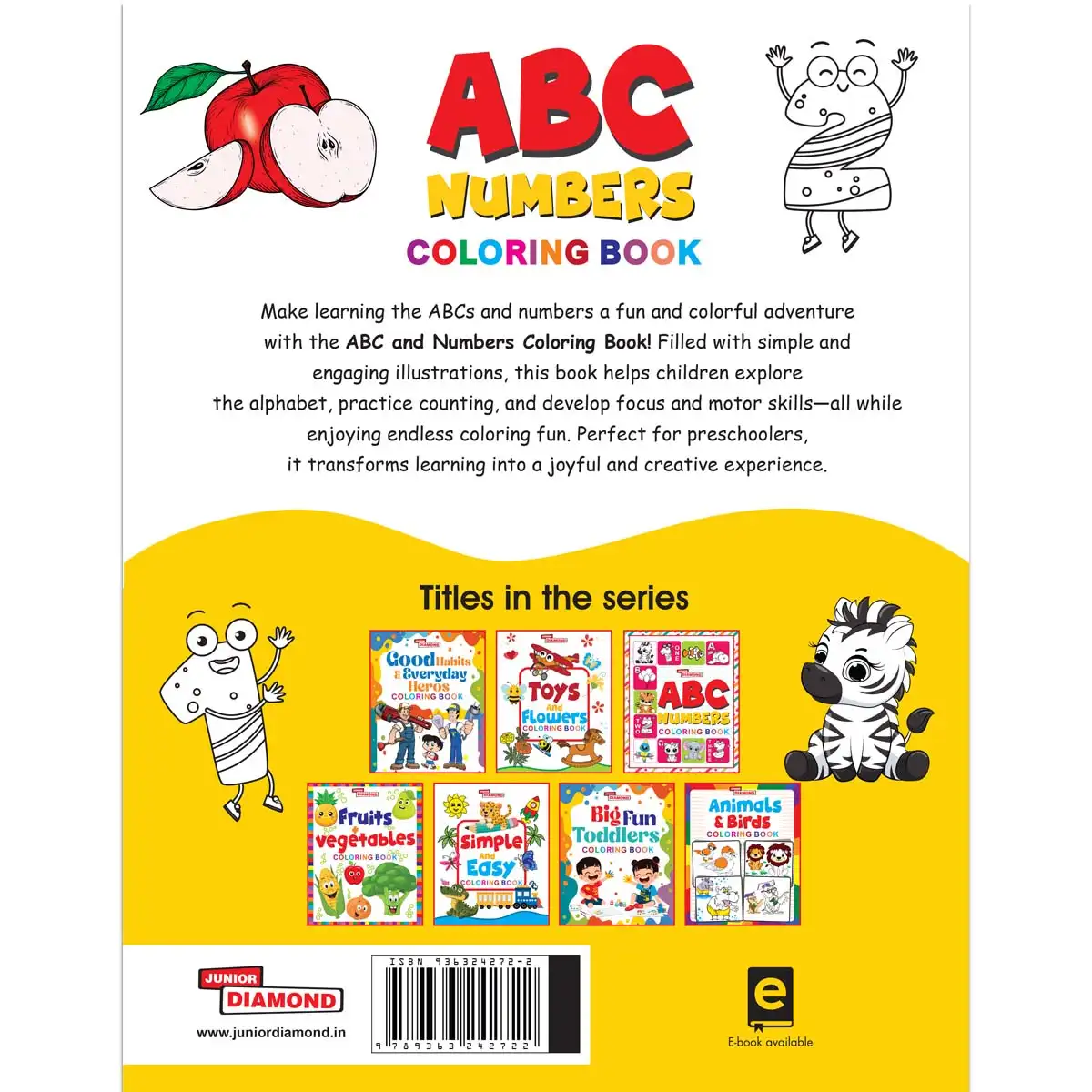 ABC And Numbers Colouring Book - Colourful and Fun Activities for Kids |Colouring Book for Early Learners-5