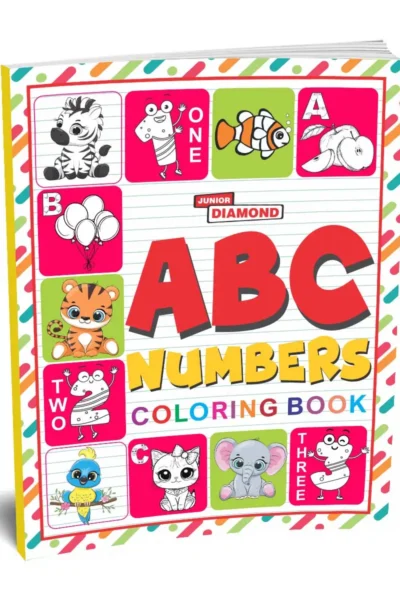 ABC And Numbers Colouring Book - Colourful and Fun Activities for Kids |Colouring Book for Early Learners-1