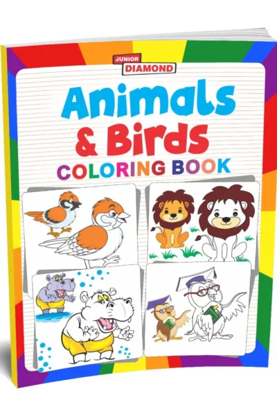 Animals And Birds Colouring Book - Fun Colouring Activity Book for Preschool Kids and Toddlers | Best Painting and Coloring Book -1