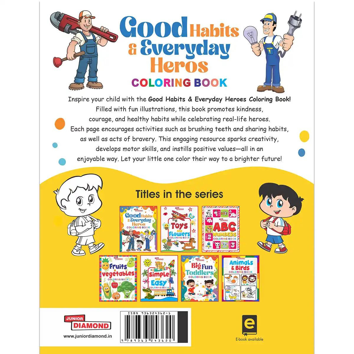 Good Habits & Everyday Heros Coloring Book - Creative Activity Colouring Book for Children |Best Painting and Coloring Book for Kids-5