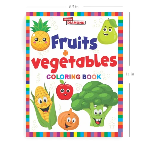 Fruits And Vegetables Colouring Book- Fun Learning Colouring Book For Kids | Colouring Book For Early Learners And Preschool-4