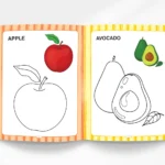 Fruits And Vegetables Colouring Book- Fun Learning Colouring Book for Kids | Colouring Book for Early Learners and Preschool-6