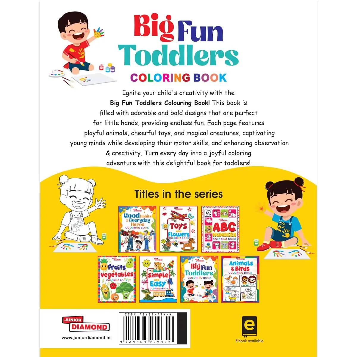 Big Fun Toddlers Colouring Book: Early Learning, Creative Activities, and Easy Coloring for Kids-5