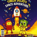 Tinga Dojo's Space Adventure : Fun Learning Activity Book for Kids with Tracing, Puzzles , Numbers & Colouring-0