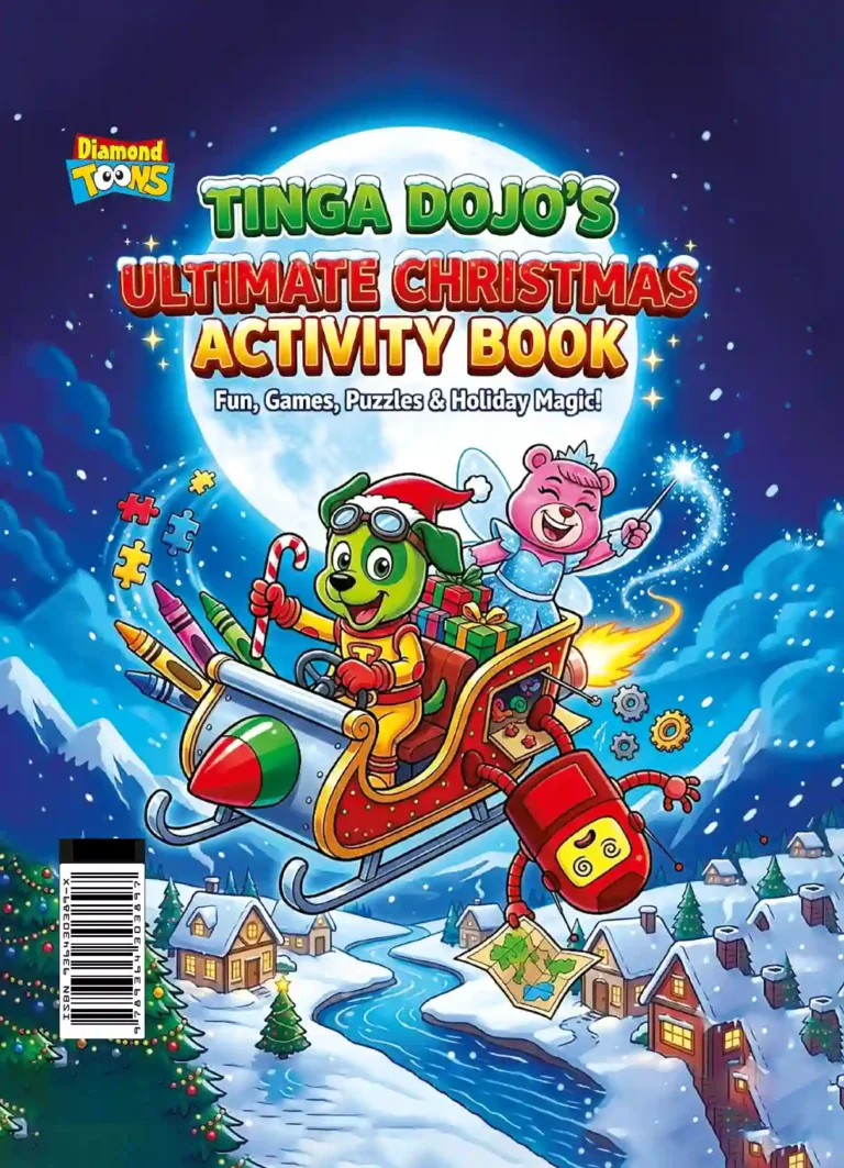 Tinga Dojo's Ultimate Christmas Activity Book : Festive Fun Puzzles, Coloring, Mazes & More | Holiday Activity Book-0