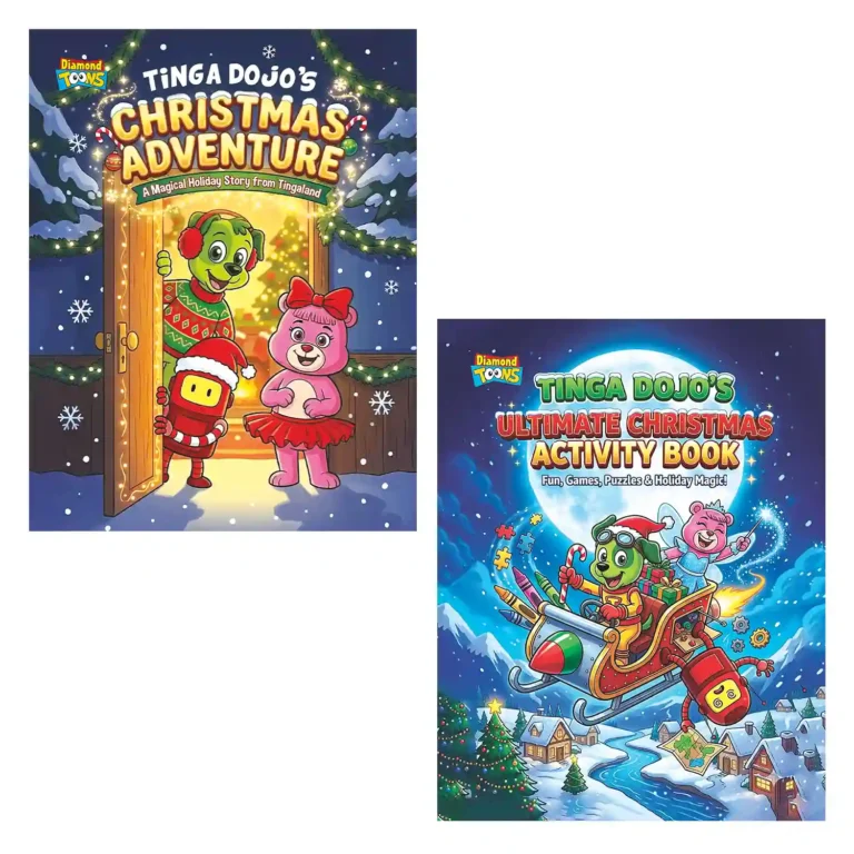 Tinga Dojo's Christmas Adventure & Tinga Dojo's Ultimate Christmas Activity Book - The Magical Christmas Collection (Pack of 2)-0