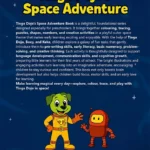 Tinga Dojo's Space Adventure : Fun Learning Activity Book for Kids with Tracing, Puzzles , Numbers & Colouring -0